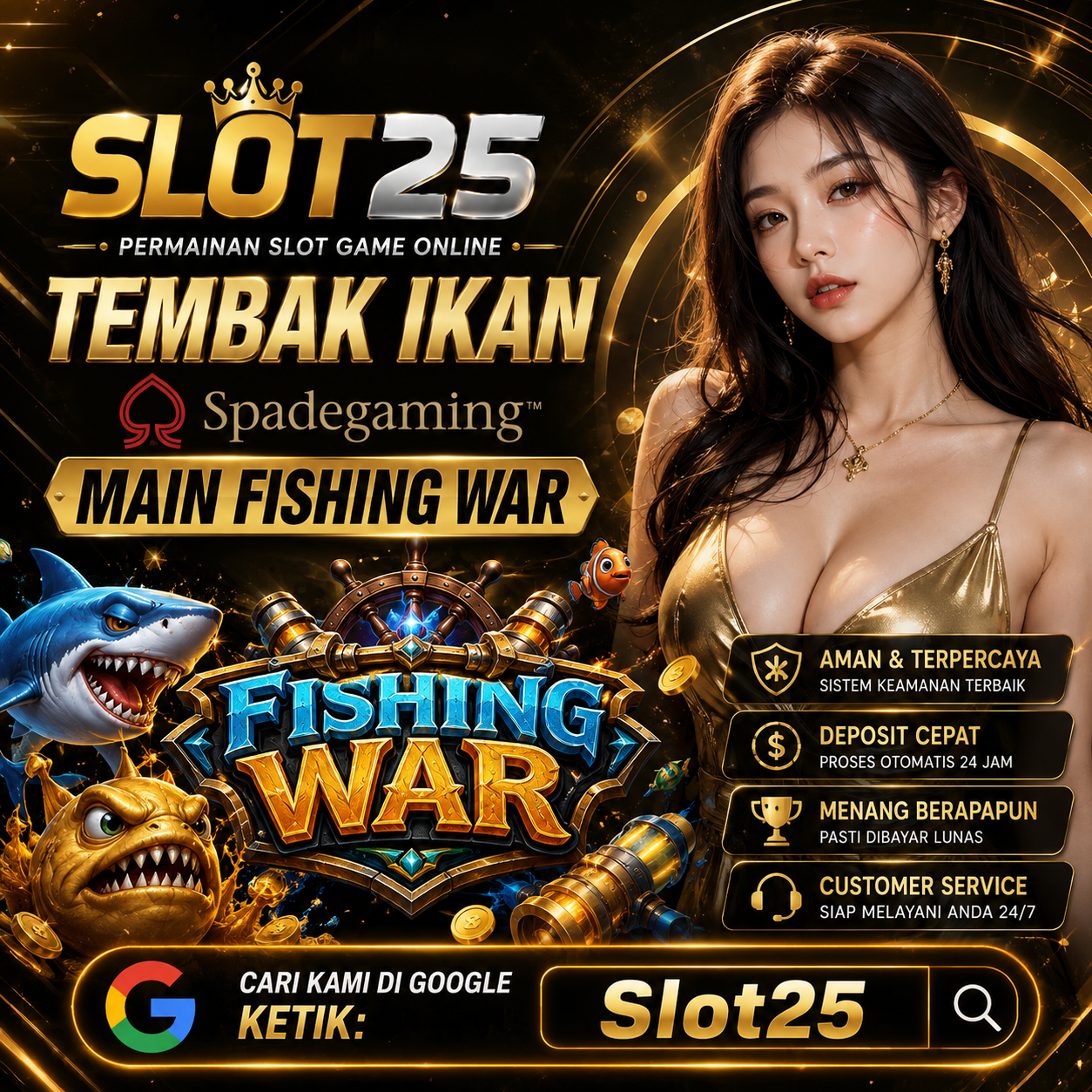 Slot25 Link Slot Alternatif Game Tembak Ikan Spadegaming Main Fishing War 10 Ribuan